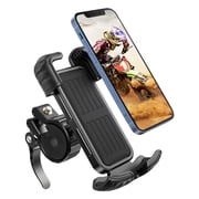Marspeeder Bike Motorcycle Phone Mount,[Super Stable Metal] Bike Motorcycle Phone Holder with Security Lock, Bicycle Phone Mount with Soft Cushion & Adjustable Clip Compatible with 4.7-6.8 Phone