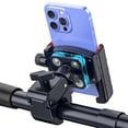 thumbnail image 1 of Marsrider 3rd Gen Shockproof Bike Phone Holder, Anti Vibration Motorcycle Phone Mount with Secure Lock, Universal Handlebar Mount for E-Bike, Electric Scooter, Bicycle, ATV, Fits 4.7-7 Inch Phones, 1 of 10