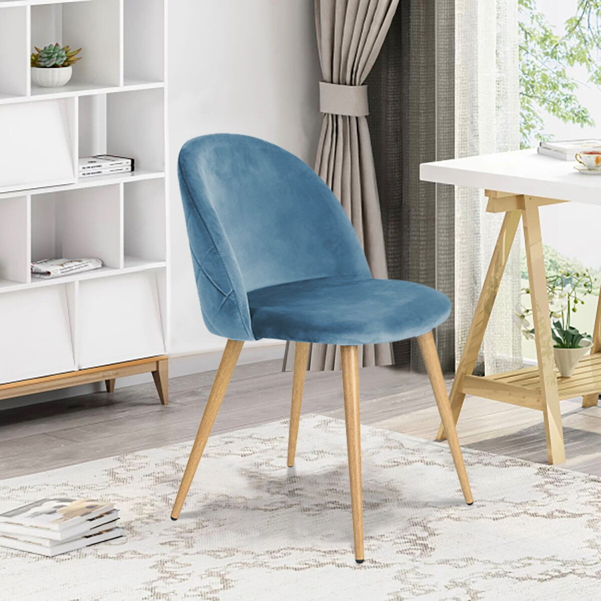 Marston velvet upholstered side chair deals