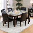 thumbnail image 1 of Marstone Contemporary Style Marble Top Dining Table, Brown Cherry, 1 of 2