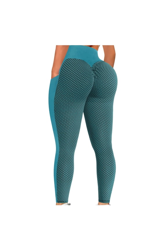 Mart Women's Tights Women Soft Solid Color Tights Ladies High Waist Yoga Pants Slimming Booty Leggings Workout Running Butt Lift Tights With Pockets Thermal Sheer Tights