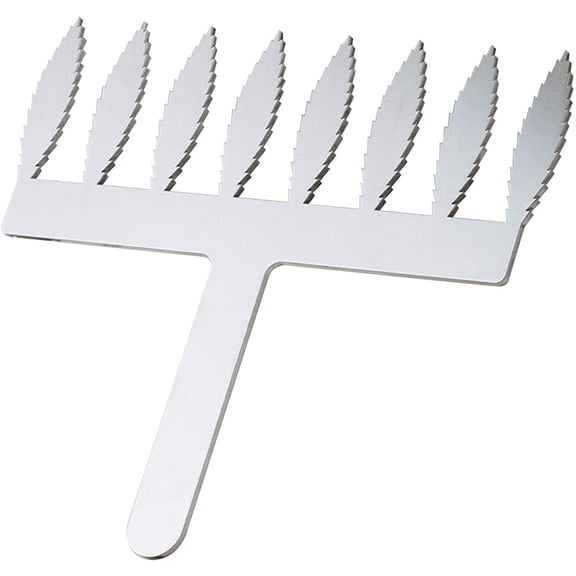 Martallato Frank Haasnoot Chocolate-Decoration Tool Comb Inch High 2-3/8 Inch, Feather