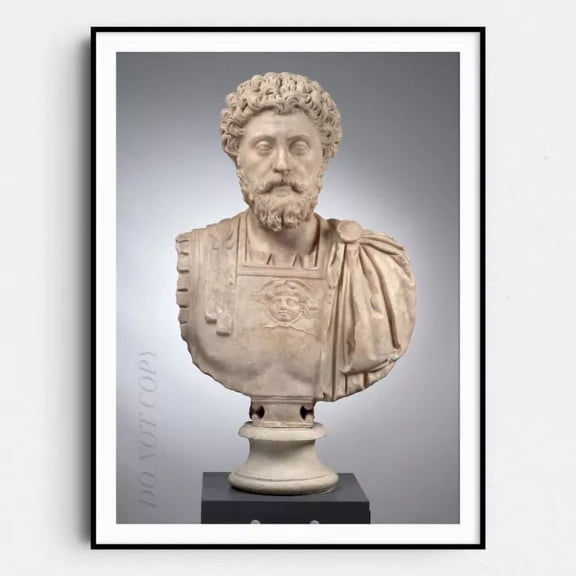 Martcus Aurelius Ancient Rome Greece History Wall Art Poster Print