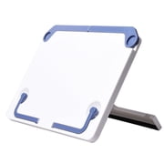 Marte Vanci White Plastic Book Stand, Modern Adjustable Foldable Anti-Slip Reading Holder for Desk, Office & Home