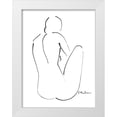 thumbnail image 1 of Marteau, Frederique 12x14 White Modern Wood Framed Museum Art Print Titled - Aurely, 1 of 4