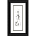 thumbnail image 1 of Marteau, Frederique 9x18 Black Ornate Wood Framed with Double Matting Museum Art Print Titled - Aglae, 1 of 4