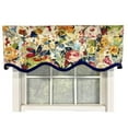 thumbnail image 1 of Martella Ruffled Provance 3" Rod Pocket Valance 50" x 16" Multicolor by RLF Home, 1 of 3