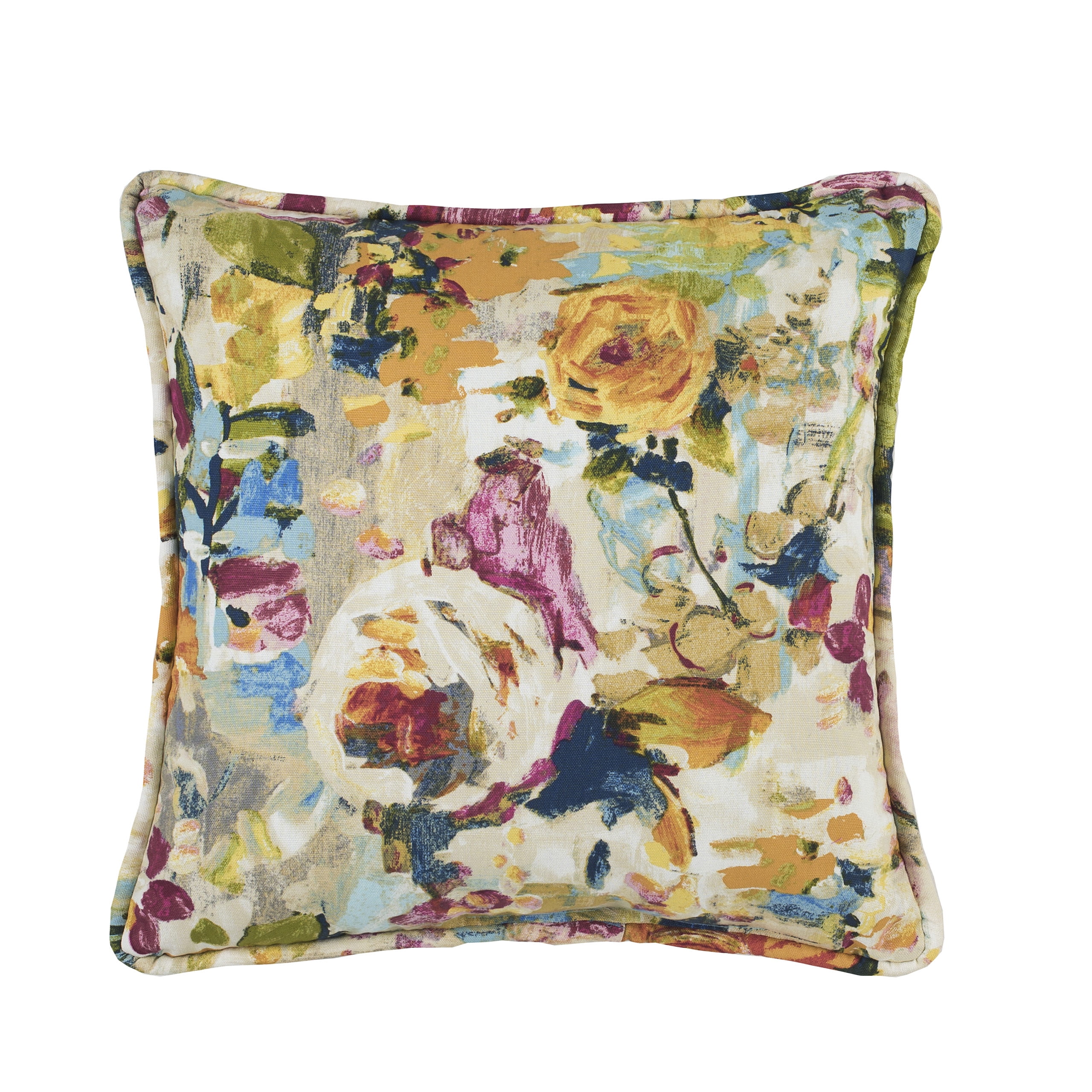 Martella 17'' Multicolor Cotton Square Pillow