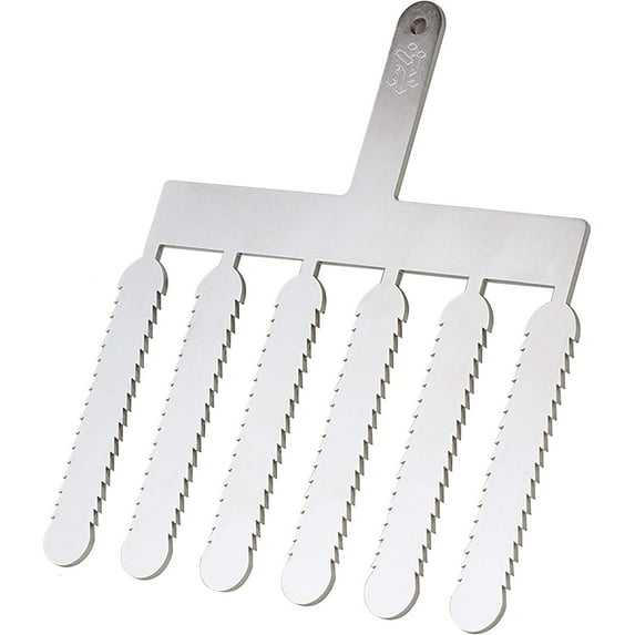 Martellato 20HF05 Frank Haasnoot Chocolate-Decoration Tool, 4-3/4 Inch Feather Eclair Comb