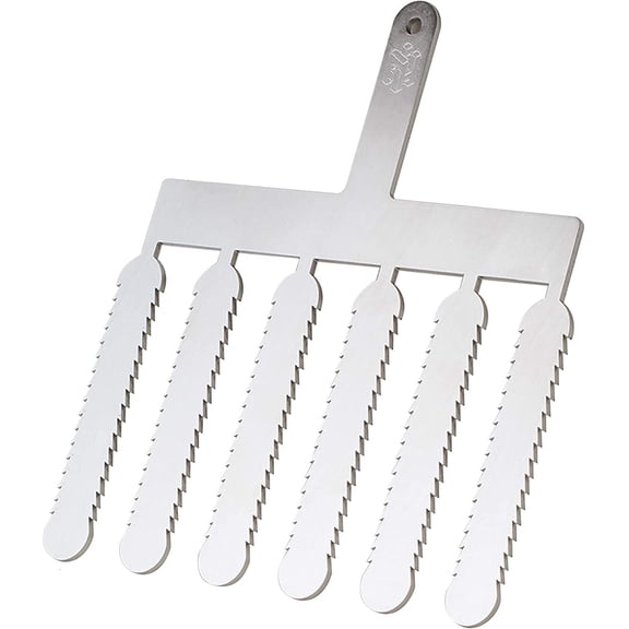 Martellato 20HF05 Frank Haasnoot Chocolate-Decoration Tool, 4-3/4 Inch Feather Eclair Comb