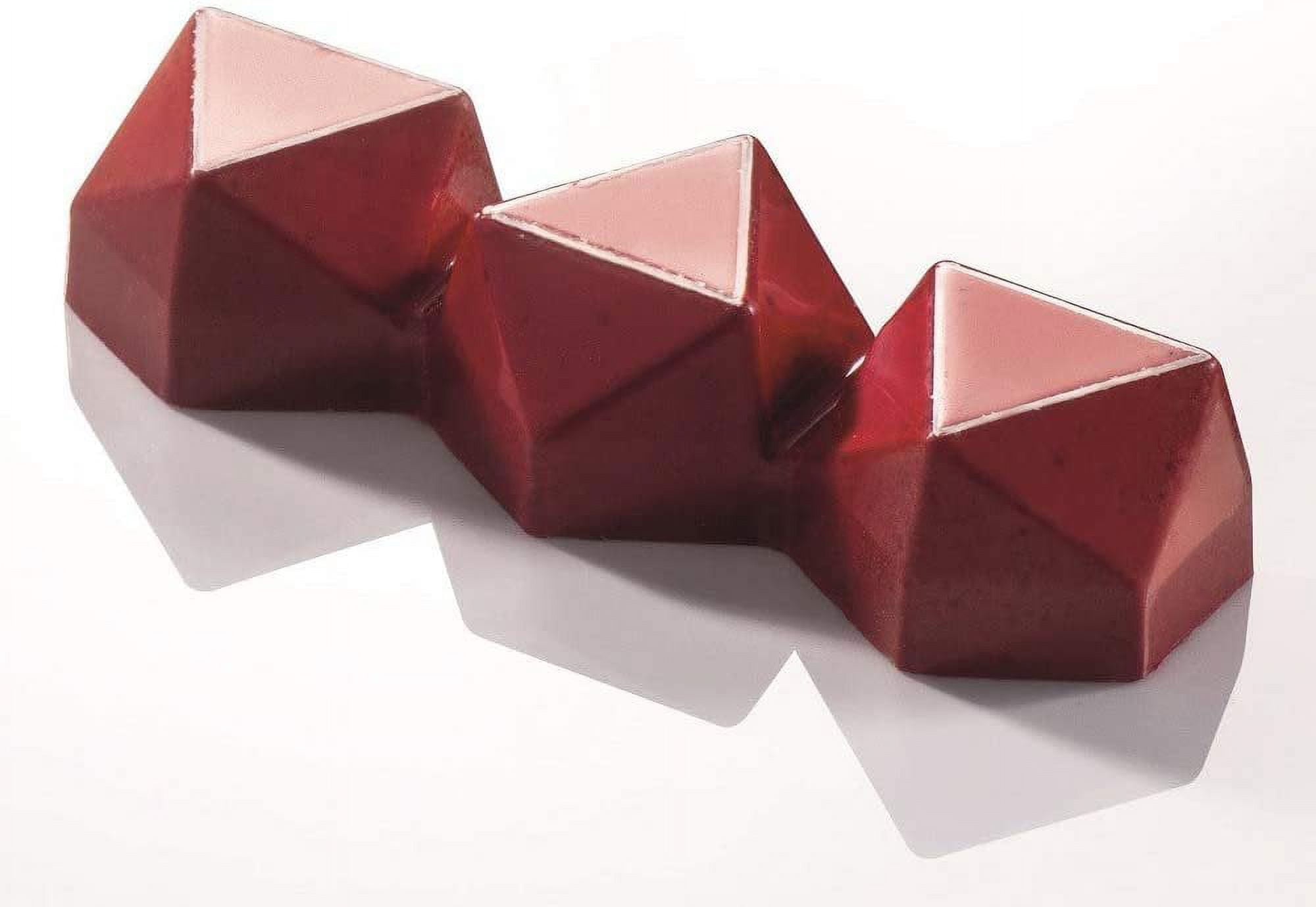 Martellato MA1924 Chocolate Mold with 8 Triangular-Faceted-Bar