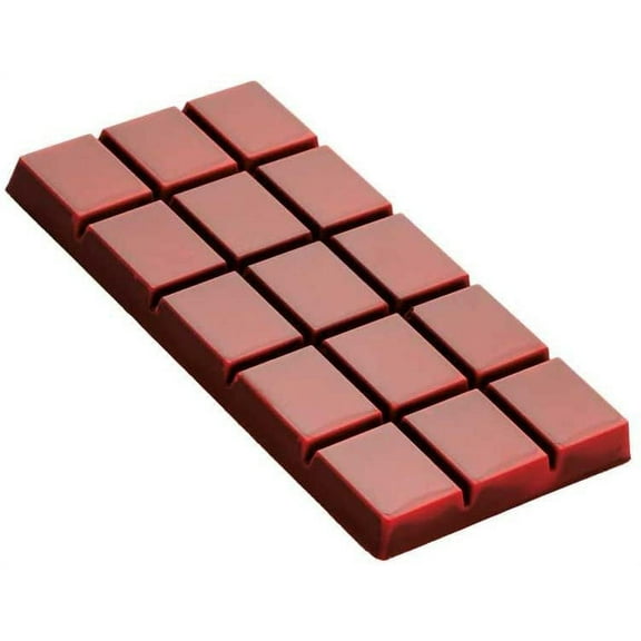 Martellato MA2026 Clear Polycarbonate Chocolate Mold with 3 Slot Tablet Cavities 140mm x 70.5mm x 10mm High