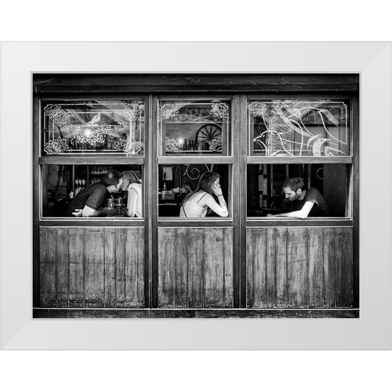 Martelli, Domenico 18x15 White Modern Wood Framed Museum Art Print Titled - Life Theatre
