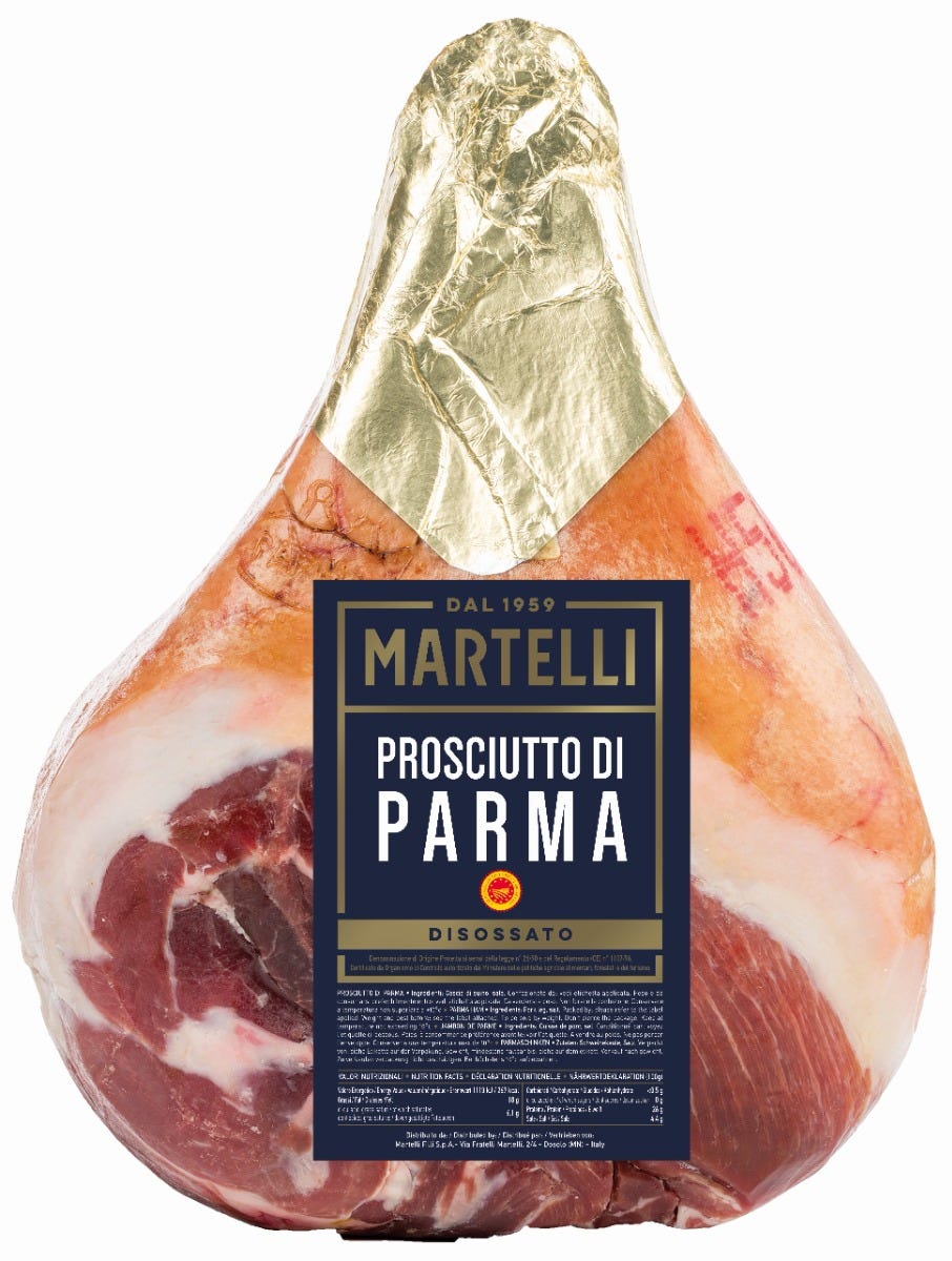 Martelli Prosciutto di Parma 400 days, 17LB, 1 Pack