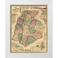 thumbnail image 1 of Martenet 12x14 White Modern Wood Framed Museum Art Print Titled - Frederick Maryland Landowner - Martenet 1858, 1 of 4