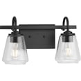thumbnail image 1 of Martenne Collection Two-Light Matte Black Modern Farmhouse Vanity Light, 1 of 12