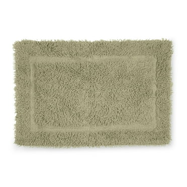 Martex 100% Cotton Bath Rug - Quick Dry - Ultra Soft & Extra Absorbent Non-Slip Bath Rug (Green)
