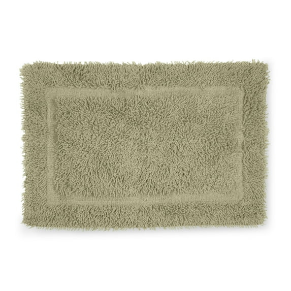 Martex Cotton Bath Rug | Ringspun Soft & Absorbent Non-Slip Quick-Dry Bathroom Mat | Sea Green