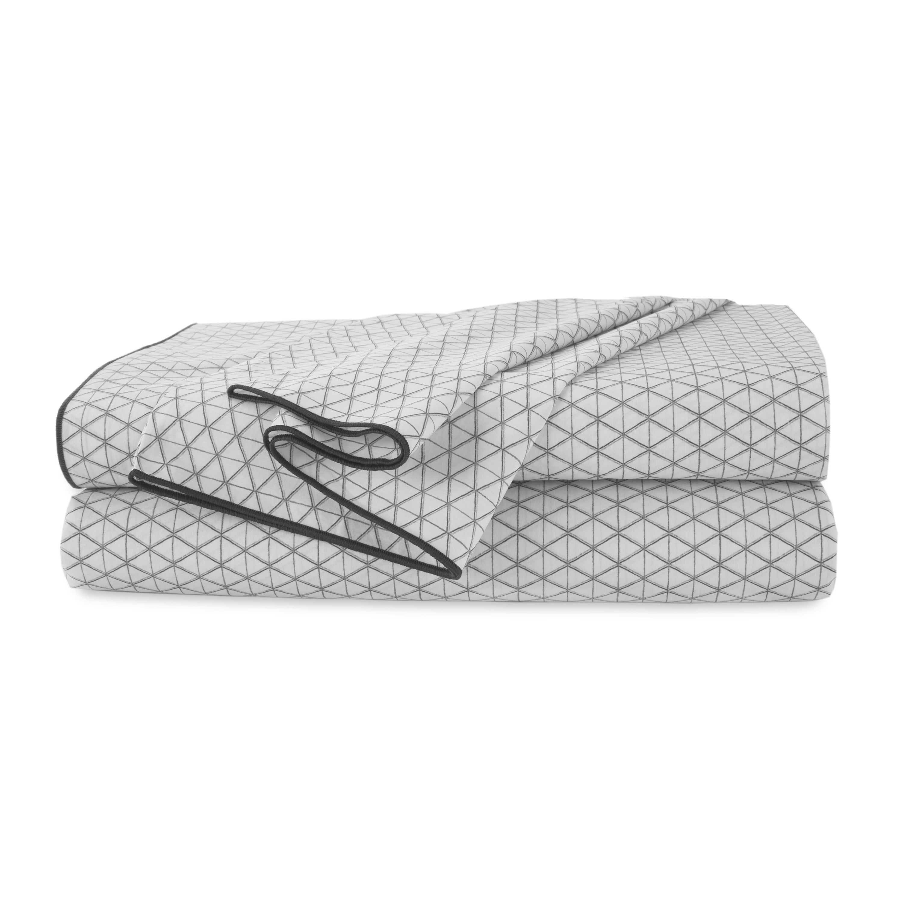 EcoPure 4-Piece Queen Sheet Set | 100% Organic Cotton | Comfort Washed | Deep Pocket | Grey