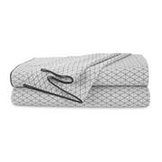 EcoPure 4-Piece Queen Sheet Set | 100% Organic Cotton | Comfort Washed | Deep Pocket | Grey