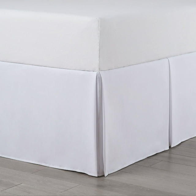 Martex 21" Drop Queen White Bed Skirt, White, Queen