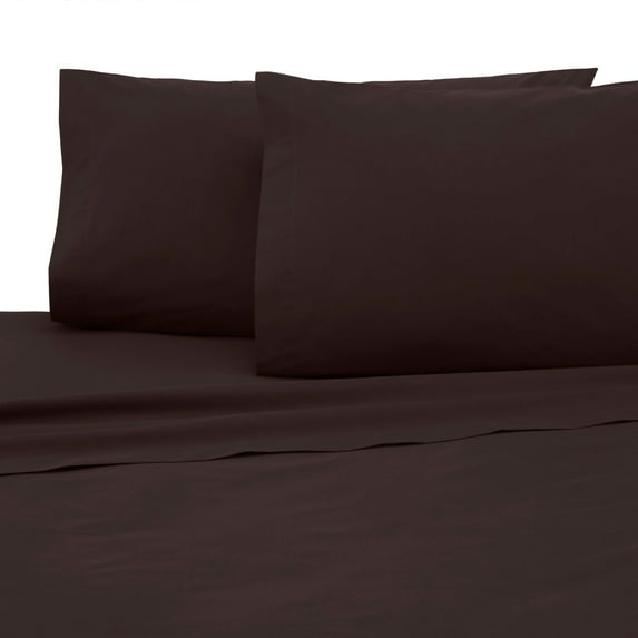 Martex 225 Cotton Blend Sheet Set, Queen, Chocolate