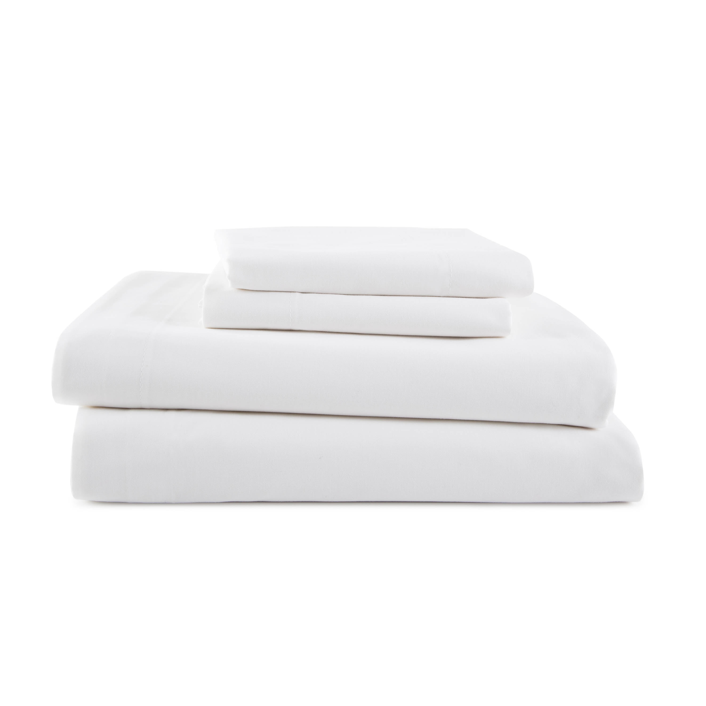 White Queen Cotton Blend Percale Sheet Set