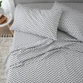 thumbnail image 1 of Soft Lightweight Brushed Cotton Blend Bed Sheet Set – 3-Piece Twin – Chevron, 1 of 4