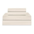 thumbnail image 1 of Soft Lightweight Brushed Cotton Blend Bed Sheet Set – 3-Piece Twin – Ivory, 1 of 11