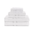 thumbnail image 1 of Martex Luxury 6-Piece 600 GSM Ringspun Cotton Towel Set, Highly Absorbent, White, 1 of 10