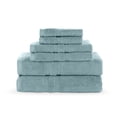 thumbnail image 1 of Martex Luxury 6-Piece 600 GSM Ringspun Cotton Towel Set, Highly Absorbent, Mineral, 1 of 10