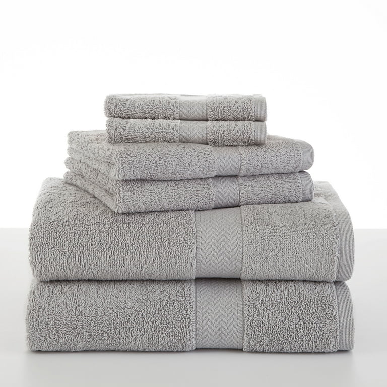 White Washcloth Hand Towel Bath Towels Set, Soft Absorbent Towel