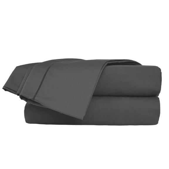 Martex 4-Piece King Sheet Set | 100% Supima Cotton 700TC Sateen | Charcoal Gray