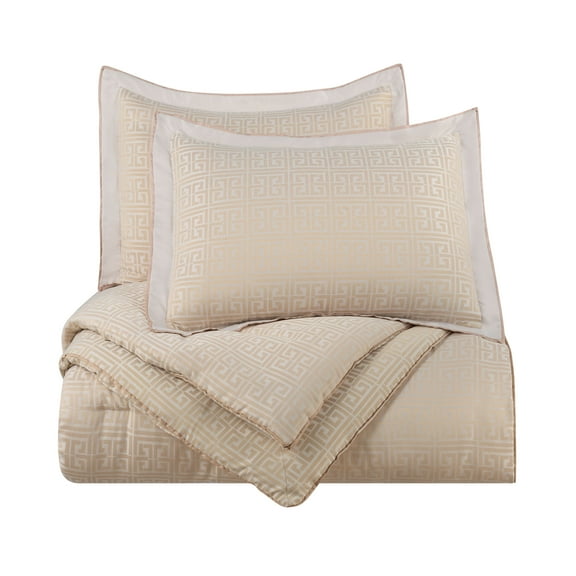 Martex Arcadia Dune Twin Comforter Set, Pebble, Lightweight, Reversible, 2-Pc