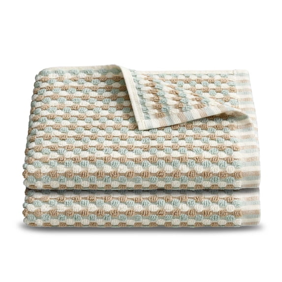 Martex Arcadia Gaea Pebble 2-Pc Hand Towel Set, Soft, Absorbent, 100% Cotton