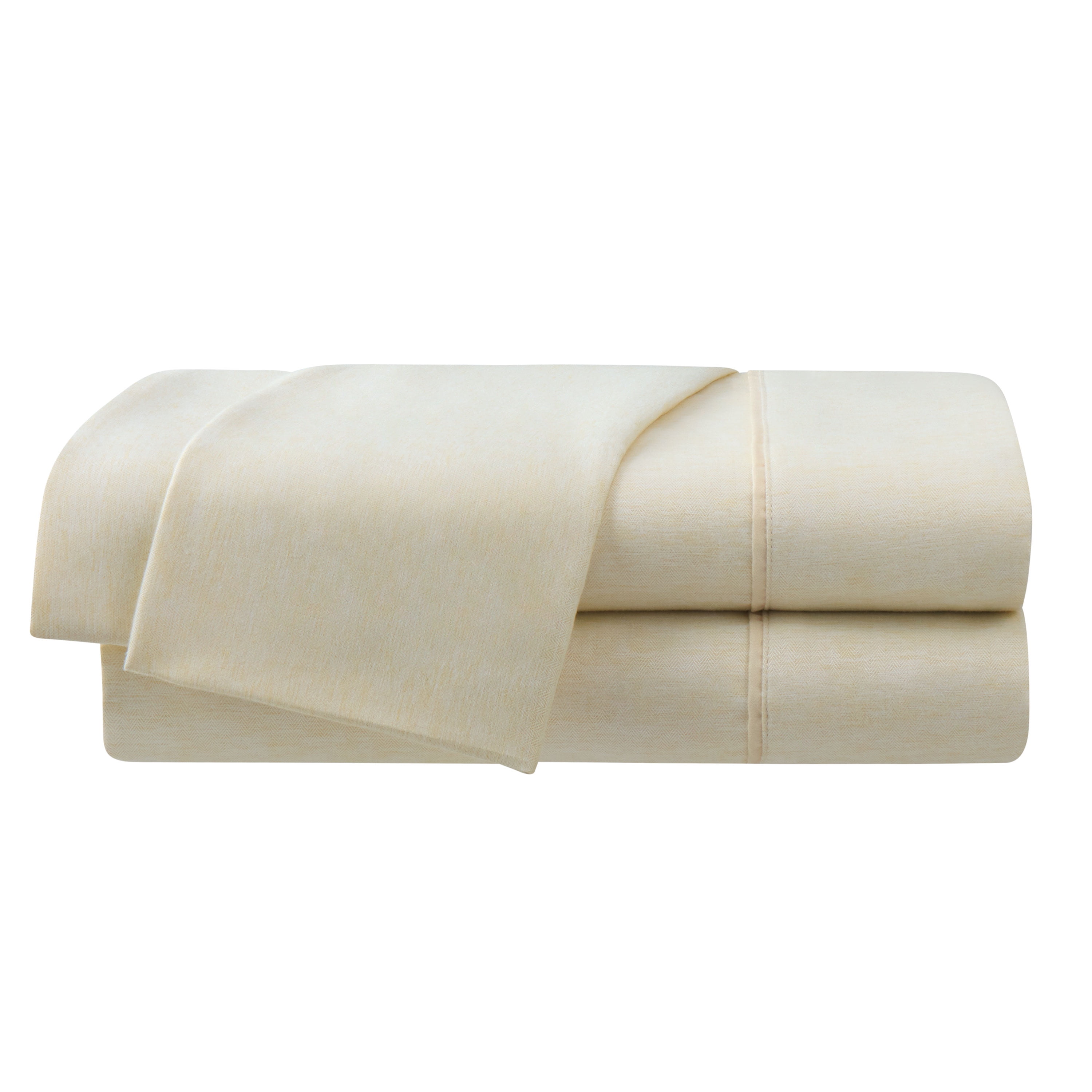 Full Linen Heathered Herringbone Microfiber Sheet Set