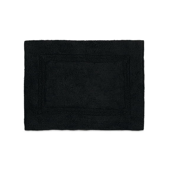Martex Basic 100% Cotton Bath Rug In Multiple Colors, Jet Black