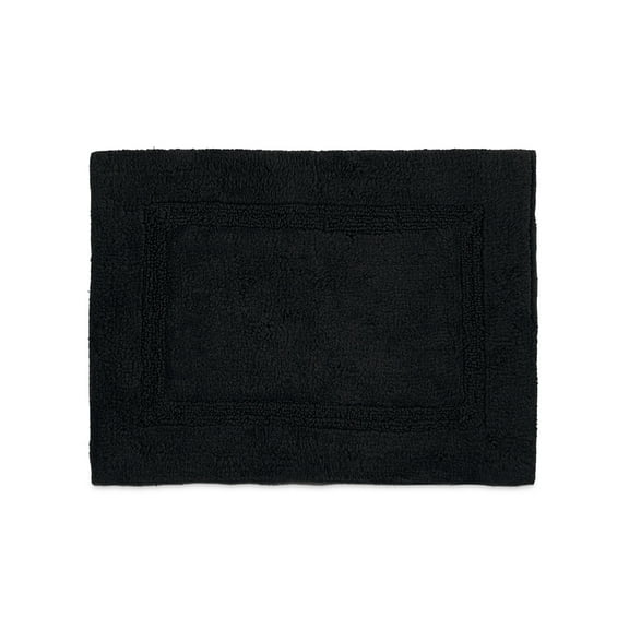 Martex Basic 100% Cotton Bath Rug In Multiple Colors, Jet Black