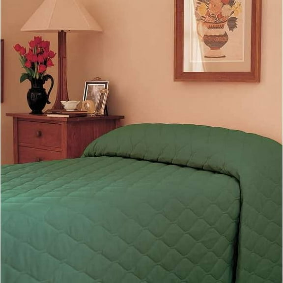 Martex Bedspread,102 in L,Forest Green Mainspread