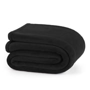 Martex Black Polyester Plush Bed Blanket, King