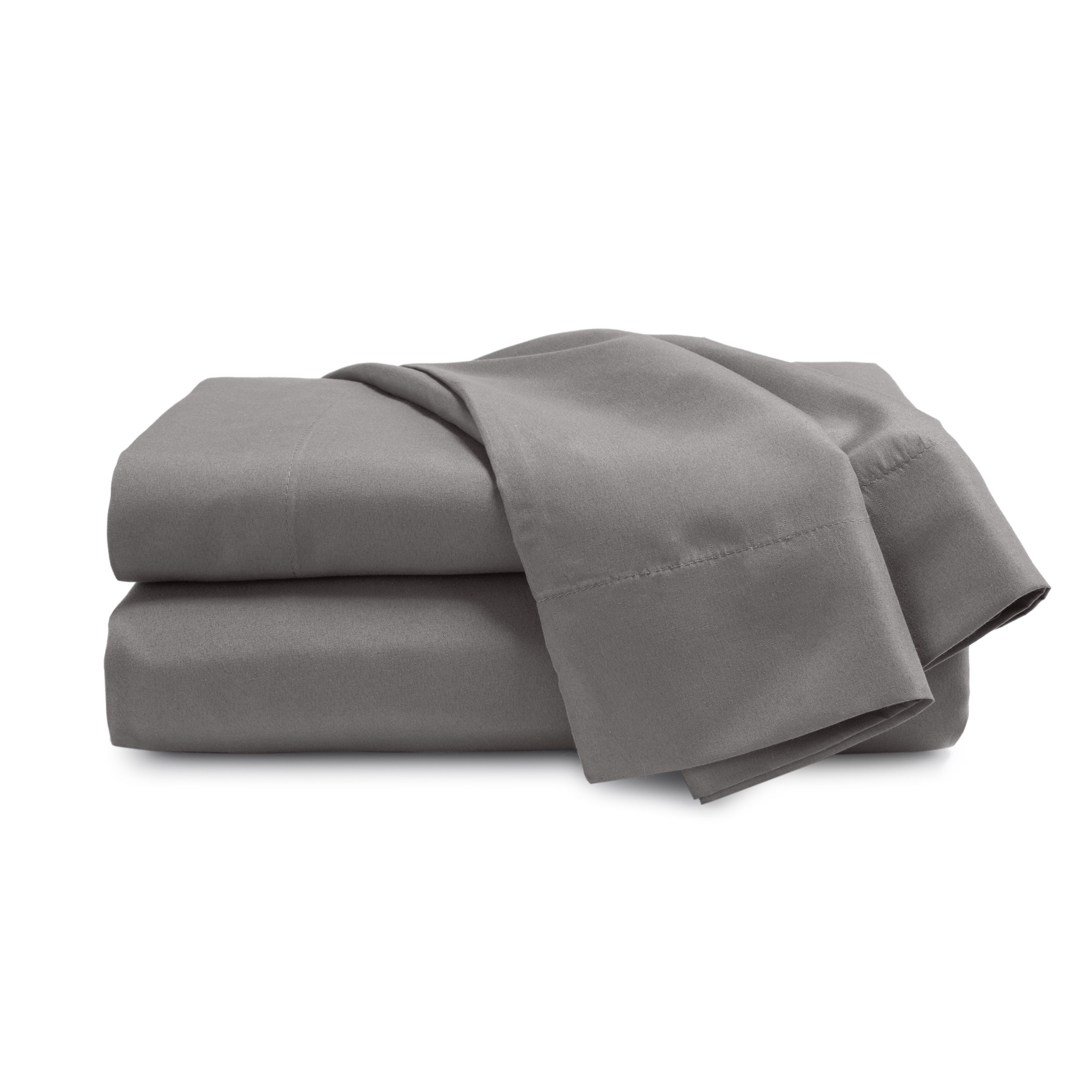 Martex Easy Living 4-Piece Full Microfiber Sheet Set | Brushed Soft Easy Care | Gray