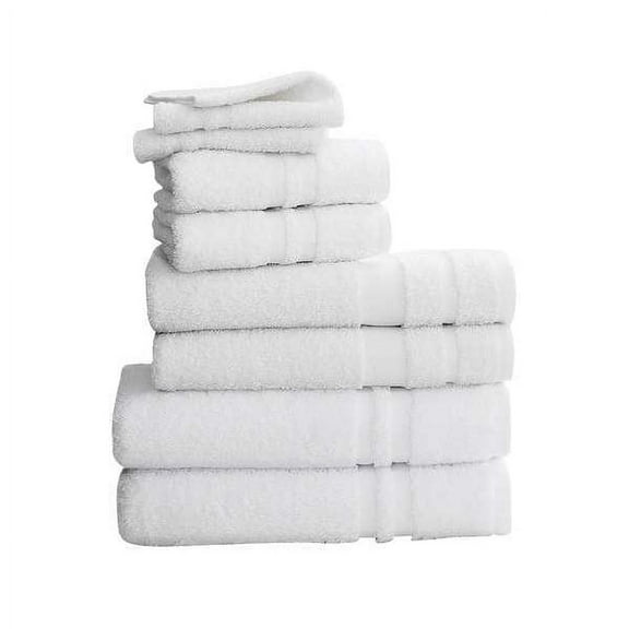 Martex Cam Cotton Blend Towel, Optical White, 3-Pack