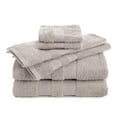 thumbnail image 1 of Martex Clean Essentials 6-Piece Cotton Towel Set, Low Lint & Highly Absorbent, Sand, 1 of 4