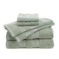 thumbnail image 1 of Martex Clean Essentials 6-Piece Cotton Towel Set, Low Lint & Highly Absorbent, Green, 1 of 4