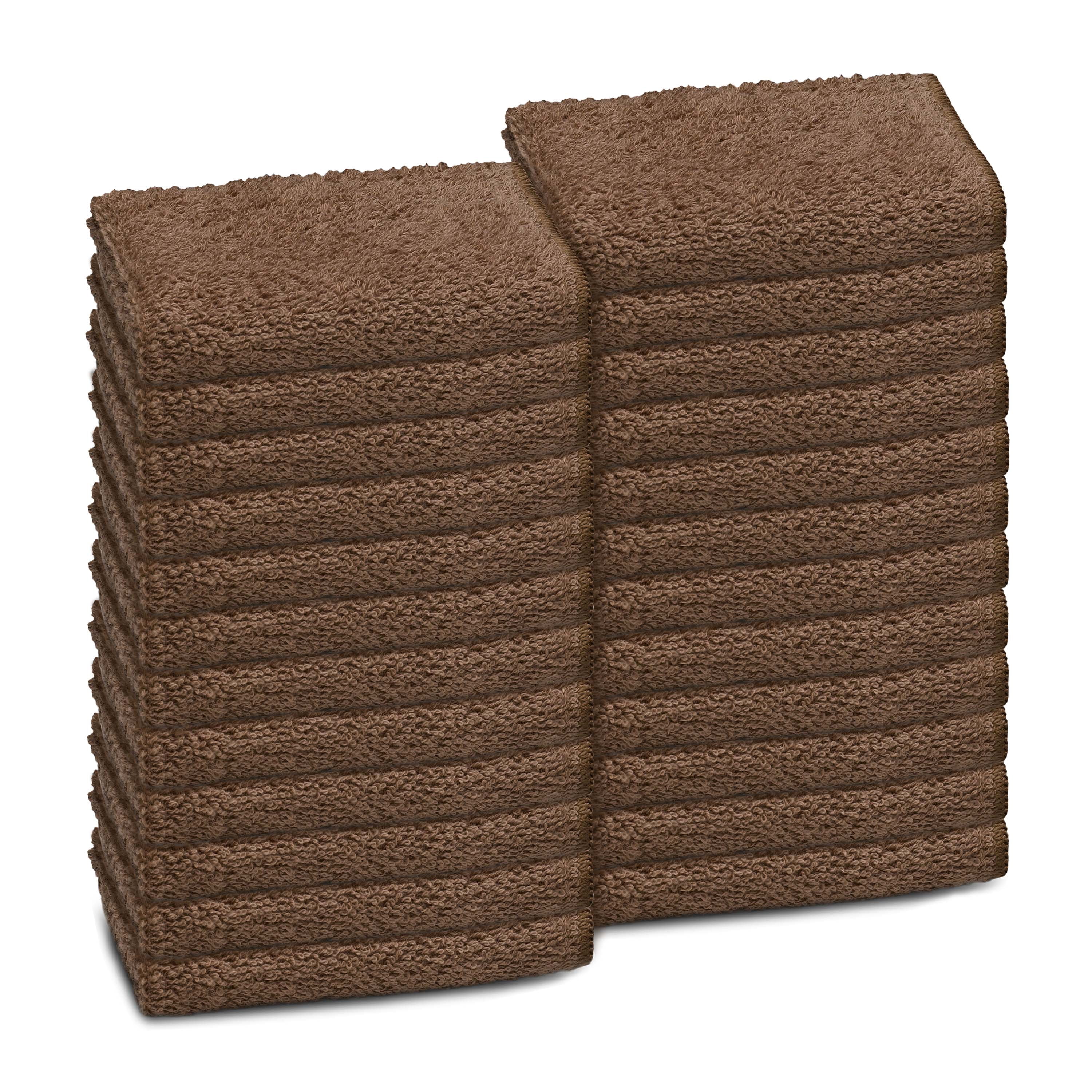 Martex Commercial Basic Khaki 24 Wash Cloth Pack