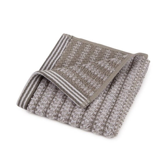 Martex Curacao Jan Theil Cotton Textured Stripe Jacquard 13 x 13 Wash Towel...
