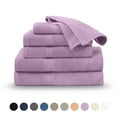 thumbnail image 1 of Martex Easy Living 6-Piece Cotton Towel Set, Soft & Quick-Dry Towels, Lilac, 1 of 11