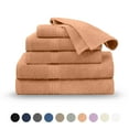thumbnail image 1 of Martex Easy Living 6-Piece Cotton Towel Set, Soft & Quick-Dry Towels, Peach, 1 of 11