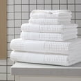thumbnail image 1 of Martex Expression Air Sculpted 6-Piece Towel Set, Cloud White, 1 of 4