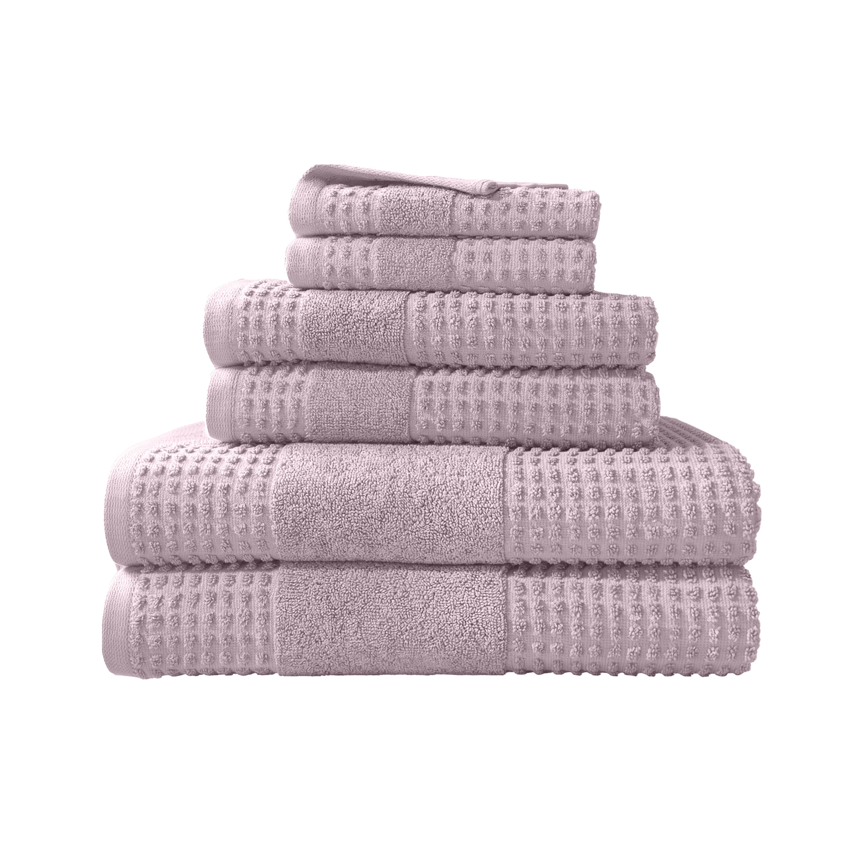 Martex Expression Air Sculpted 6-Piece Towel Set, Lilac